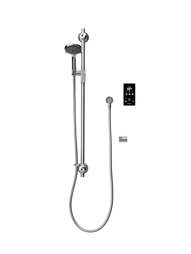 Triton Showers ENVI® Thermostatic Electric Shower 9.5 kW | Grab Kit | Smart Digital Shower with Showerhead & Anti-Twist Hose | Inclusive Shower