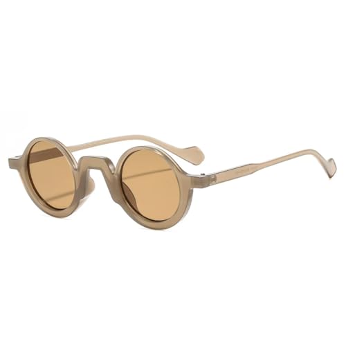Lunettes de soleil rétro rondes punk pour femmes et hommes