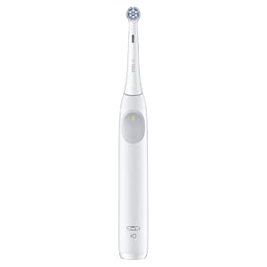 Oral-B Rechargeable Electric Toothbrush, iO2 Starter Kit, 3 Cleaning Modes, Automatic Pressure Sensor to Protect Gums, 2 Brush Heads, Pure White — photo 4 of 6