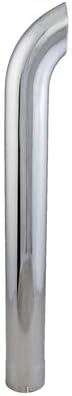 Donaldson P207321 Exhaust Stack Pipe 48.00 in., Chrome, Curved Style, Id Connection