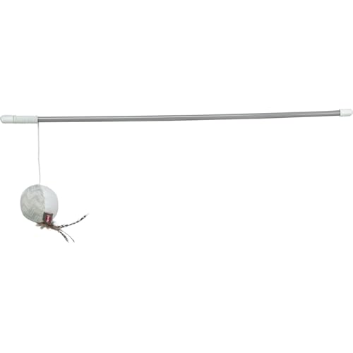 Image of TRIXIE Cat Fishing Rod Toy (Playing Rod with Ball and Feathers)