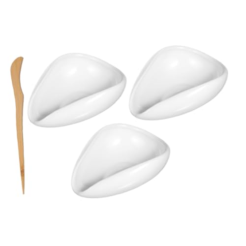 GLEAVI 1 Set Porcelain Cha Vessel Spoon Scoop Coffee Beans Dosing Cup Loose Tea Leaf Tray Chinese Ceremony Accessories For Home Office Use