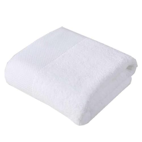 SKY-TOUCH Bath Towel 100% Cotton 1pcs Premium Hotel Quality Large Bath Towel 70x140 cm 600GSM Premium Bath Sheet Soft & Highly Absorbent for Home Bathroom Hotel (White)