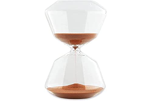 Ampulheta de Vidro - Terracota - 16x7,5cx7,5cm - 15min - Mart