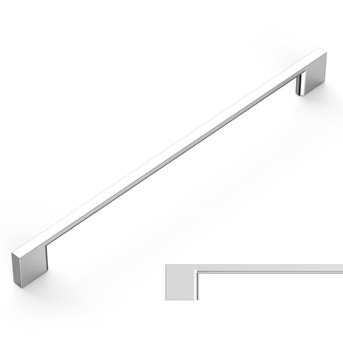 Amerdeco 10 Pack Polished Chrome Cabinet Pulls 10"