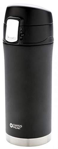 Swiss Peak Elite - Termo (acero inoxidable y cobre, 300 ml), color negro