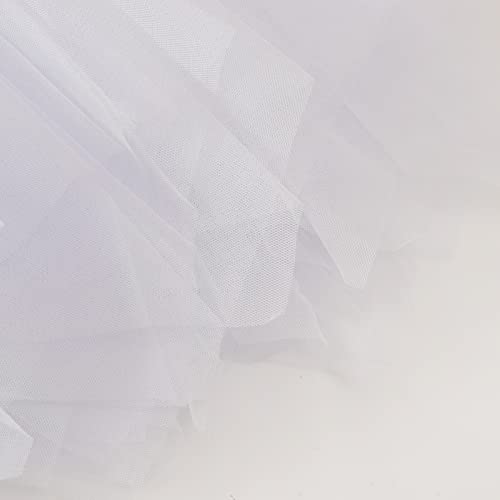 Girls Tutu Skirts 4-5 Years Layered Fluffy Tulle Princess Pettiskirt Costume White #TOP4
