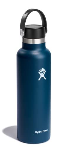 Image of Hydro Flask Water Bottle - Insulated Stainless Steel - Non Spill, Leakproof in 21 Oz Indigo Blue