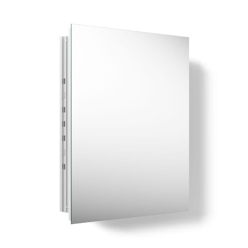 Image of Kohler 55060-NA Embark Slim Medicine Cabinet Mirror, Adjustable Shelves, Bathroom Organizers and Storage, 16 in. W x 20 in. H