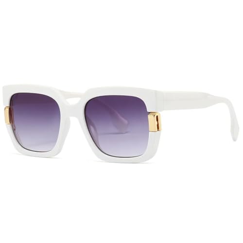 Lunettes de soleil anti UV400 femmes grandes lunettes tendance contre le soleil