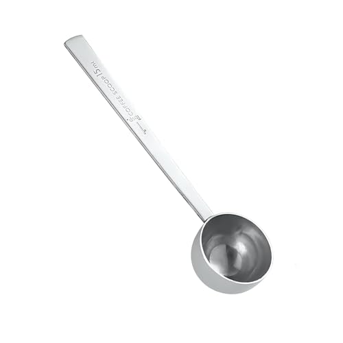 Image of 15ml Coffee Scoop, Stainless Steel Measuring Spoon with Long Handle, Durable Tablespoon for Coffee, Tea, Milk, Powder, Beans, Home Baking and Brewing