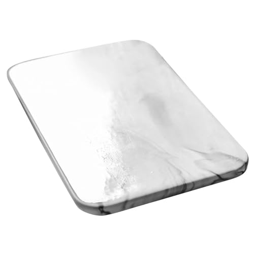 Tabla para cortar de cerámica Holibanna, bandeja rectangular con acabado marmoleado 2