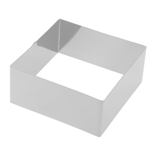 AUTSUPPL Anneau Gâteau Carré Acier Inoxydable Moule Pâtisserie Mousse Cheesecakes Démoulage Facile Cuisson Polyvalente