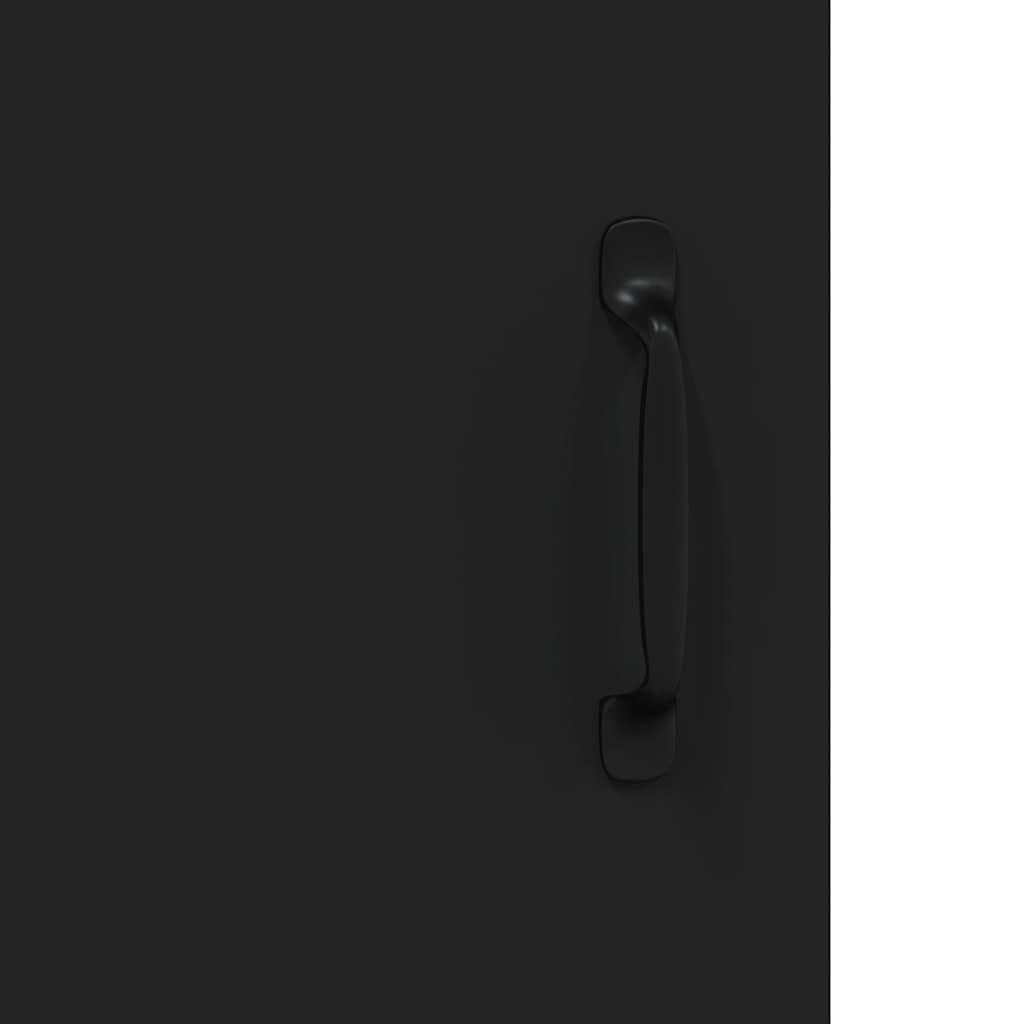 vidaXL Aparador de Madera de ingeniería Negro 69,5x34x90 cm