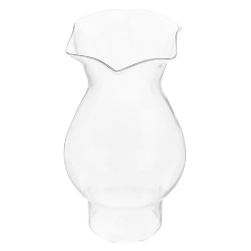 DECOMELODY Verre De Remplacement Pour Lanterne Lampe Transparente Rétro Remplacement De Globe De Lanterne Cheminée De Lampe à Huile