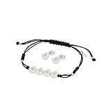 LOTUS SILVER Pulsera Plata Mujer de Primera Ley 925 ml LP1777-2/1 - Sofisticado Brazalete Ajustable de Perlas - Special Prices - Regalo de Cumpleaños - Aniversario - Ocasiones Especiales