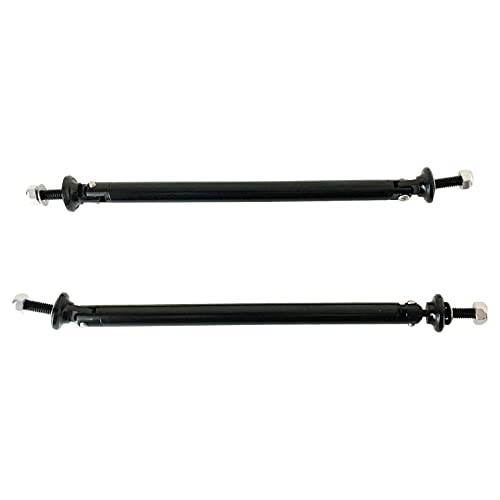 MOTLTECH Splitter Rods,200mm Adjustable Front Bumper Lip Splitter Strut Rod Tie Support Bars,Black 2pcs