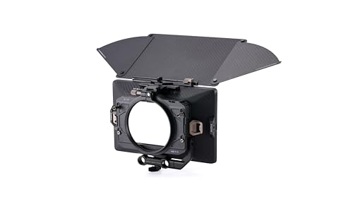 Tilta Mirage Pro Matte Box Base Kit | Carbon Fiber Hood & Top Flag | Use up to 3 4x5.65 Filters | 67, 72, 77, 82, 95, 110 & 136mm Lens Front Adapters | 15mm LWS Mounting Bracket | Carrying Case