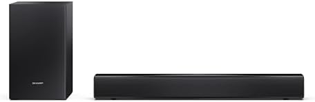 Sharp HT-SBW121 Soundbar 2.1 Slim con Subwoofer inalámbrico, Blue...