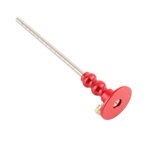 Fafeicy Calibro per Marcatura Ruote Strumento per Mortasare Rosso per la Lavorazione del Legno, Barra della Scala Incisa, Funzionamento Semplice, Miglioramento 'efficienza, Scala Chiara,