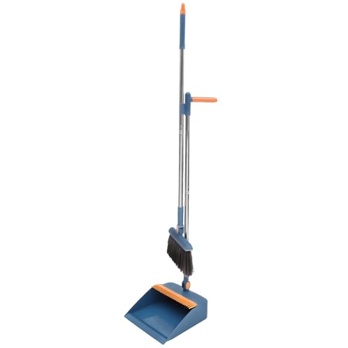 CRAFTHROU Herramienta de Limpieza Plegable Escoba de Cerdas Suaves y Recogedor, Kit para Uso en Hogar y Espacios Comerciales, Diseño Orificio para Colgar Varios Estilos