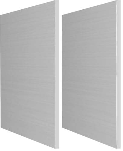 Image of 6061-T6 Aluminum Sheet 8x12x1 /2 Inch Thickness Durable Aluminum Plate Metal Sheet Covered with Protective Film for Industry, DIY (Pack of 2)