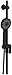 Handshower Set With 35" Slide Bar and 3-Function HandshowerBLACK