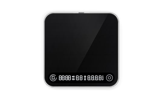 DiFluid Microbalance Ti Coffee Scale with Timer, 3000g/0.1g Digital Espresso Scale with Flow Rate, Bluetooth App Connected for Pour Over and AeroPress with Auto-Start, USB-C Rechargeable