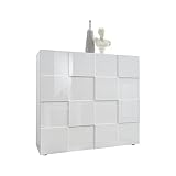 Fondo: 43 cm Shiito - Aparador Compuesto por 2 Puertas, Fabricado en Color Blanco Brillo. Modelo Dama 202308 04