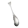 Fish Shaped Spoon, Stainless Steel Short Handle Spoons Chinese Soup Tableware Home Cookware Kitchen Utensil for Rice Coffee Silver #2