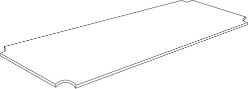 Amazon｜ホームエレクター ワイヤーシェルフ用アクリル板 D300mm