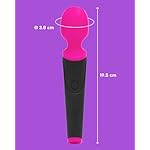 MySecretCase Massagegeräte Sexspielzeug für Frauen - Erotik Wibrator Paare, Wand Paarvibrator fuer die Frau, Auflegevibrator Massagestab fur die Rücken, Vibratoren Sex Massager, Vibration (Fuchsia) – Bild 6