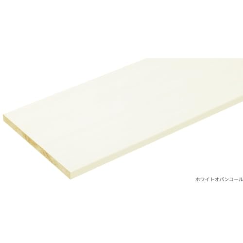 南海プライウッド 化粧棚板 グレインランバー ホワイトオバンコール 18×450×900mm 収納棚 可動棚