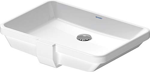 Duravit 0316530017 2nd Floor 20-5/8" Rectangular Ceramic Undermount Bathroom Sink with Overflow by Duravit - Image 4