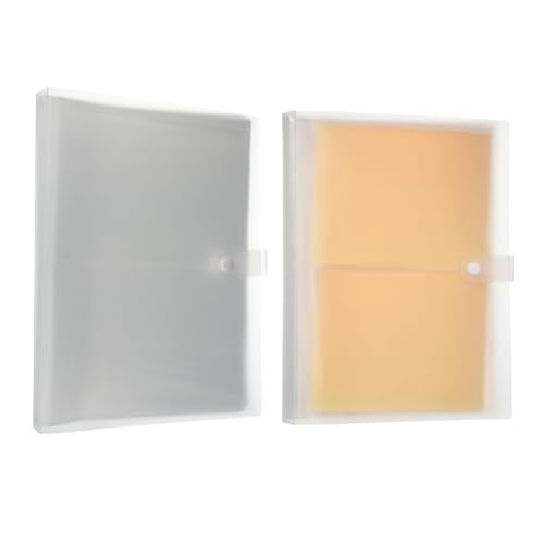 PATIKIL Porta-cartões de índice 10 x 15 cm, 2 peças, 80 páginas, 160 cartões, organizador de livros,