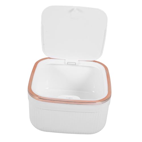 Alipis Miniature Rubbish Pot Small Trash Can Kitchen Trash Can Lid Pp Material Strong Small Waste Bin Solution