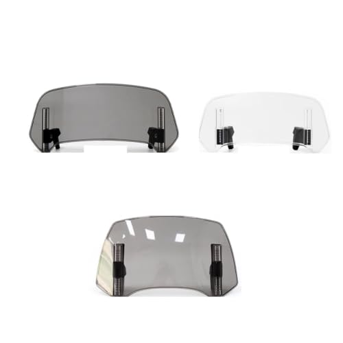 Extension de becquet de pare-brise à pince transparent pour scooter Vespa LX GTS