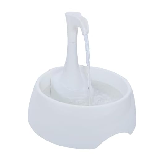 AMICUS - Fonte Bebedouro de água AQUA FIRST USB para Gatos e Cães Bivolt, Bebedouro para Animais de Estimação - Design Ergonômico, Portátil, Bivolt - 1,2L de Capacidade - Branco
