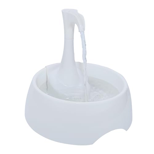 AMICUS - Fonte Bebedouro de água AQUA FIRST USB para Gatos e Cães Bivolt, Bebedouro para Animais de Estimação - Design Ergonômico, Portátil, Bivolt - 1,2L de Capacidade - Branco