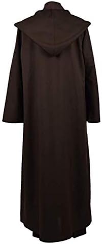 Rongxu Mens Tunic Robe Cosplay Costume Adult Tunic Hooded Robe Outfit Full Set Halloween Costume US Size