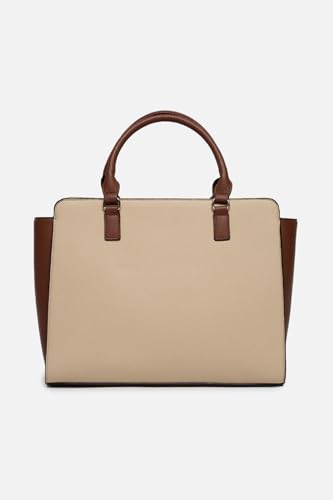 Image of Allen Solly Women's Large Tote Shoulder Bag | PU Leather | Soft Touch | Detachable Sling | College & Daily Carry