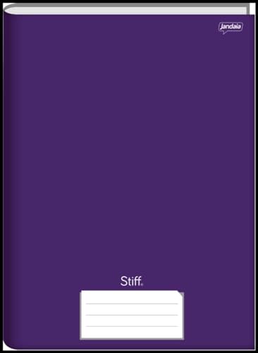Jandaia - Caderno Brochura 1/4 Capa Dura 96 Fls Stiff Roxo - Pacote com 05 unidades