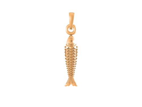 Pendentif ancre sirène argent 925 plaqué or collier homme femme small