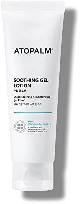 ATOPALM Soothing Gel Lotion 4 Fl Oz, Cooling and Calming Moisturizer for Sensitive, Eczema Prone, Heat Rash Skin, Redness Relief, Lightweight Mild Face and Body Lotion for Baby, Korean Skincare
