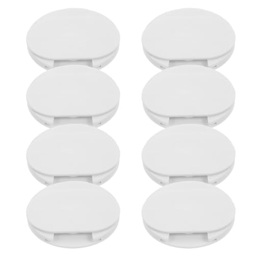 Sosoport Soporte Adhesivo para Regletas de Enchufes 8 Piezas Organizador de Montaje Pared sin Perforaciones Plástico Resistente para Cocina Baño y Oficina Soporte Compacto para