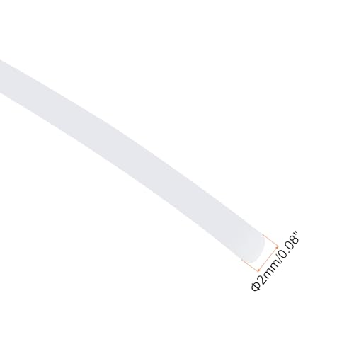 QUARKZMAN Silikon-Schaum-Dichtungs-Wetterstreifen 2 mm 10 m 33ft Schwammgummi-Kordel Transparent