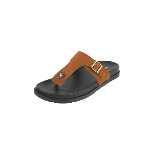 Image of Metro Men Flat Casual /Comfort Synthetic Leather Chappal