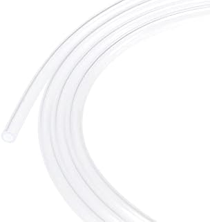 sourcing map PVC Transparent Hose Plastic Vinyl Tubing 4mm ID 6mm OD 1m Flexible for Water Tube, Air Line
