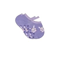 SELENE BEBÊ Meia Sapatilha com Viés e Sola com Antiderrapante Meninas, Lilás, 21-24