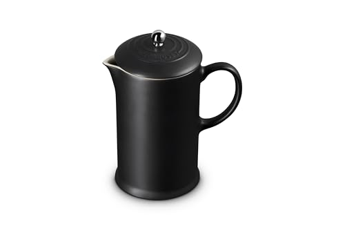 Image of Le Creuset Stoneware French Press, 34 oz., Licorice